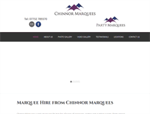 Tablet Screenshot of chinnormarquees.co.uk